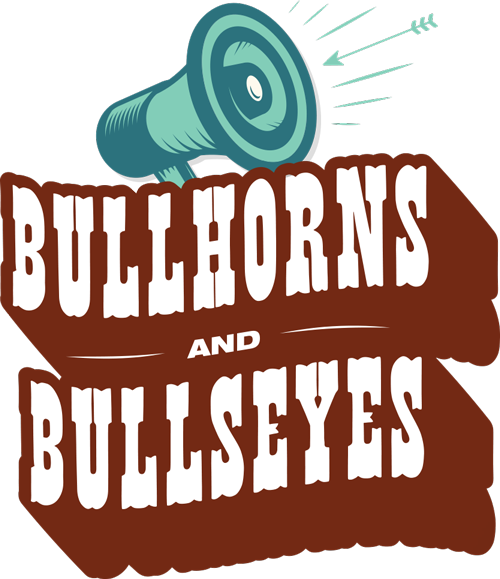 Bullhornsandbullseyes Transparent White